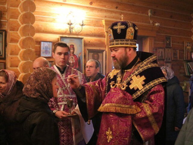 Всенощное бдение в храме святого благоверного князя Димитрия Донского села Призначное