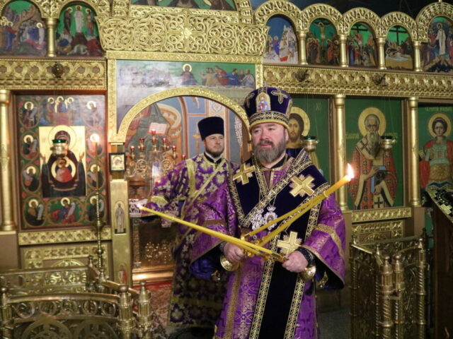 В день памяти 40 мучеников Севастийских епископ Софроний совершил Литургию Преждеосвященных Даров