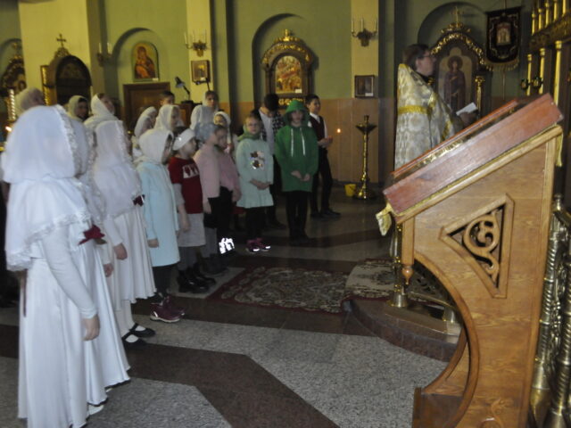 Чин прощения совершили в Воскресной школе Спасо – Преображенского кафедрального собора