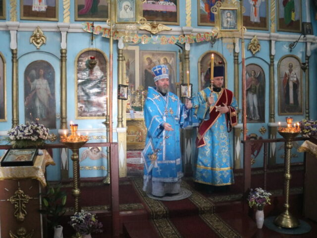 Архиерейское богослужение в канун праздника Рождества Пресвятой Богородицы