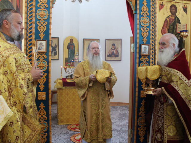 Божественная Литургия в храме Успения Пресвятой Богородицы с. Венгеровка